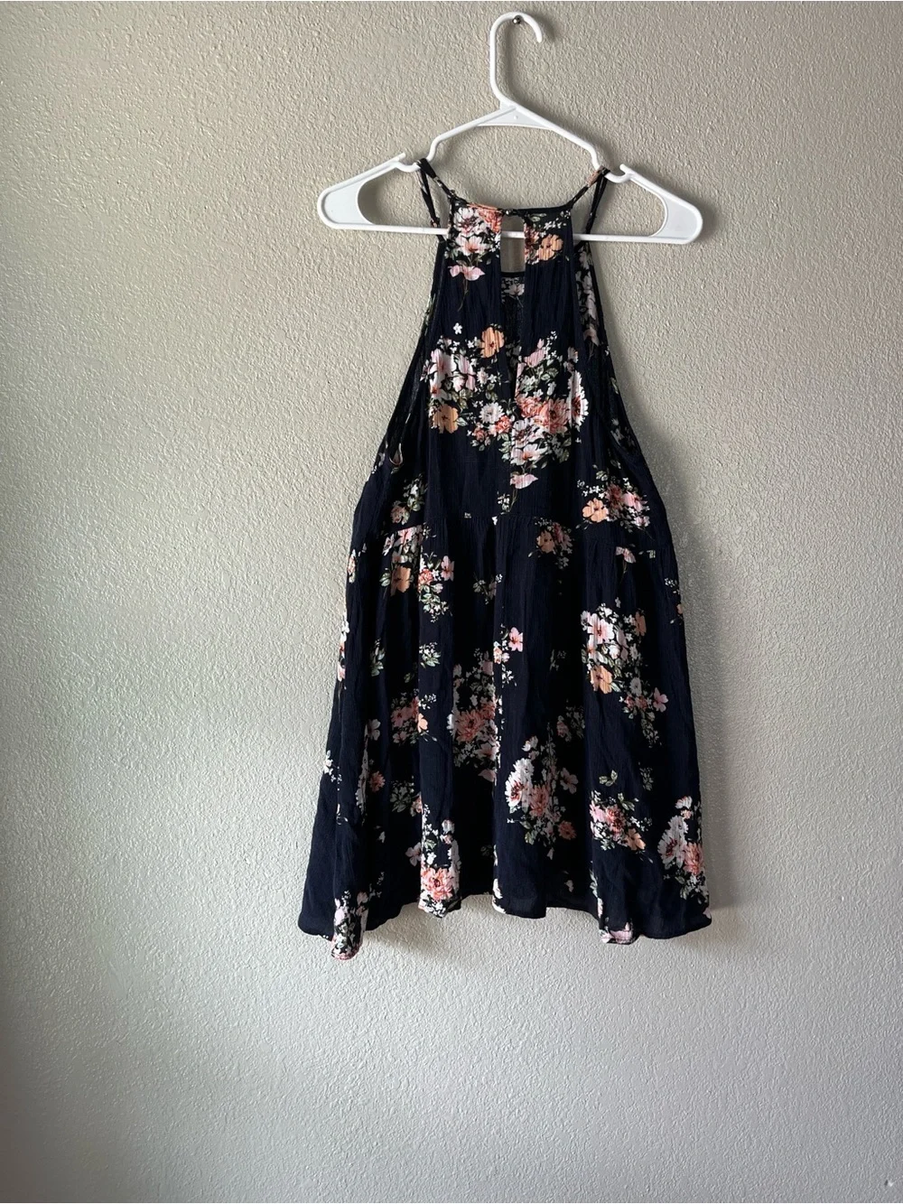 BE COOL Floral Black A-Line Skirt with Pink Accent
